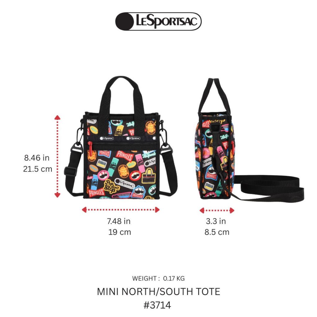 LeSportsac × Pringle حقيبة توت ميني N/S — صورة 2
