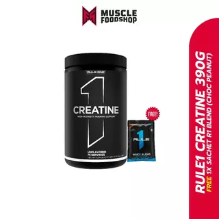 Rule1 Micronized Creatine - Unflavored (ไม่มีรสชาติ) มี 2 ขนาด (156g.และ 390g.)