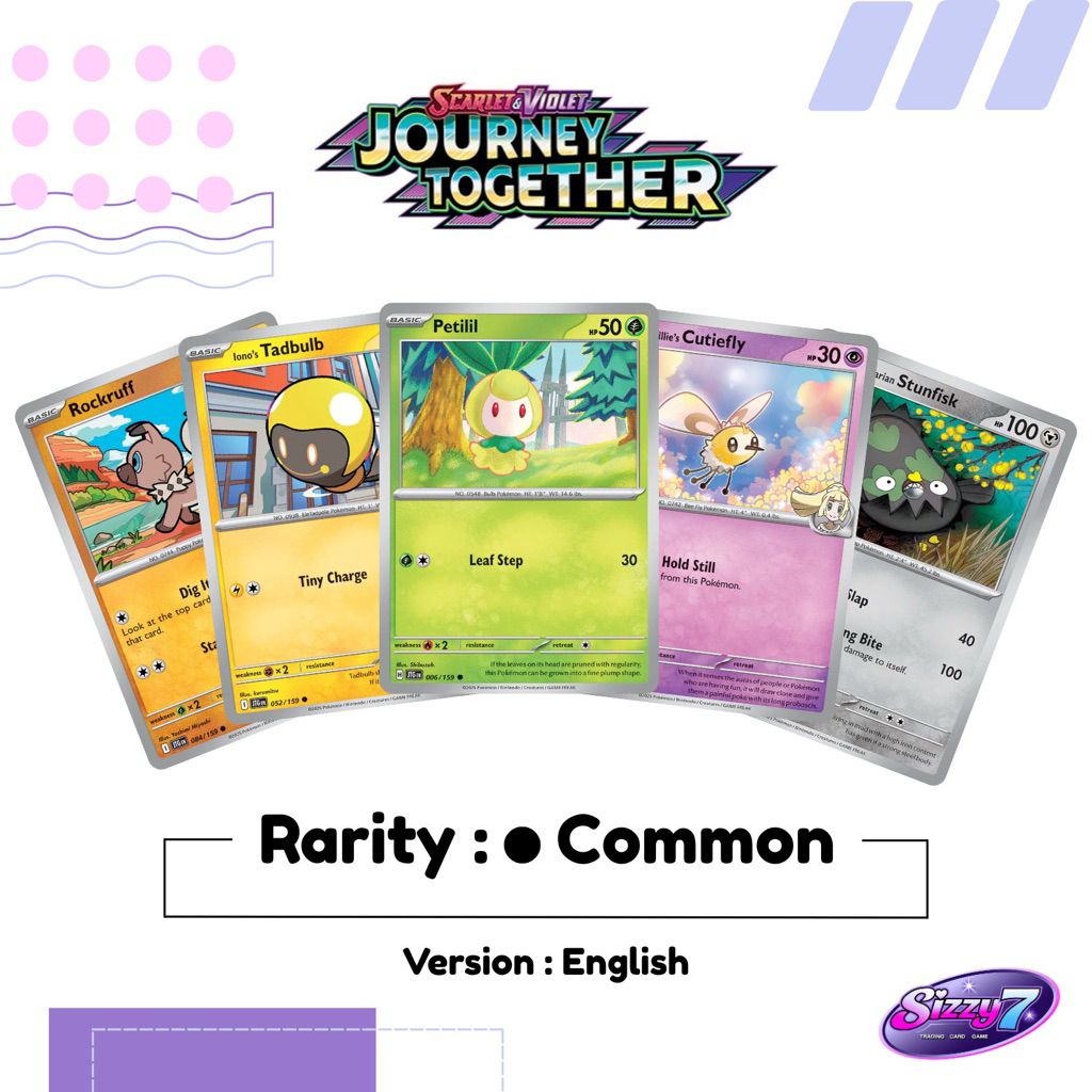 การ์ด Pokemon - Journey Together : Common