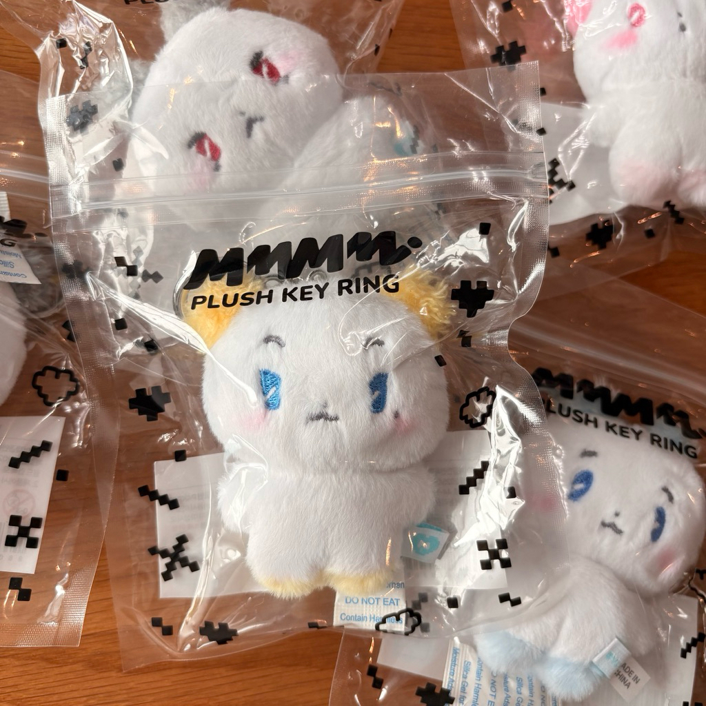 (พร้อมส่ง) MMMM plush keyring 💙💜🩷❤️🖤 PLAVE mmmm พวงกุญแจ