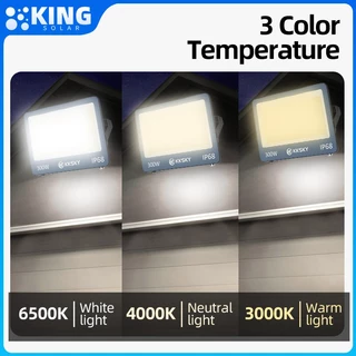 KING สปอตไลท์ สปอตไลท์220V Spotlight LED ไฟสปอร์ตไลท์ 300W (ใช้ไฟบ้าน220V) IP68กันน้ำ ส่องสว่างป้ายโฆษณา กันน้ำ เสียบปลั