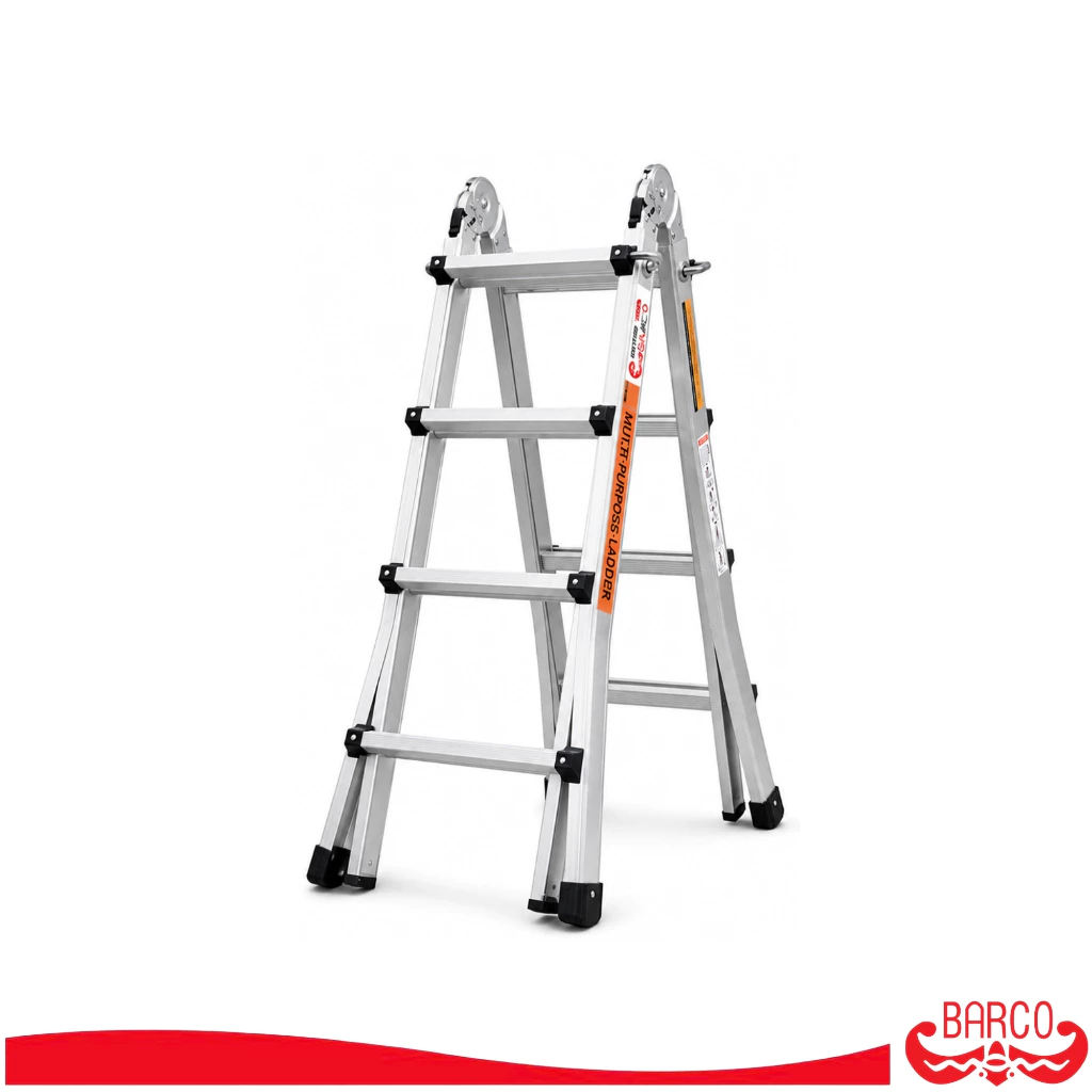 BARCO บันไดหัวล็อคยืดหด 2x4 3.88 เมตร รับได้ 150 กิโลกรัม