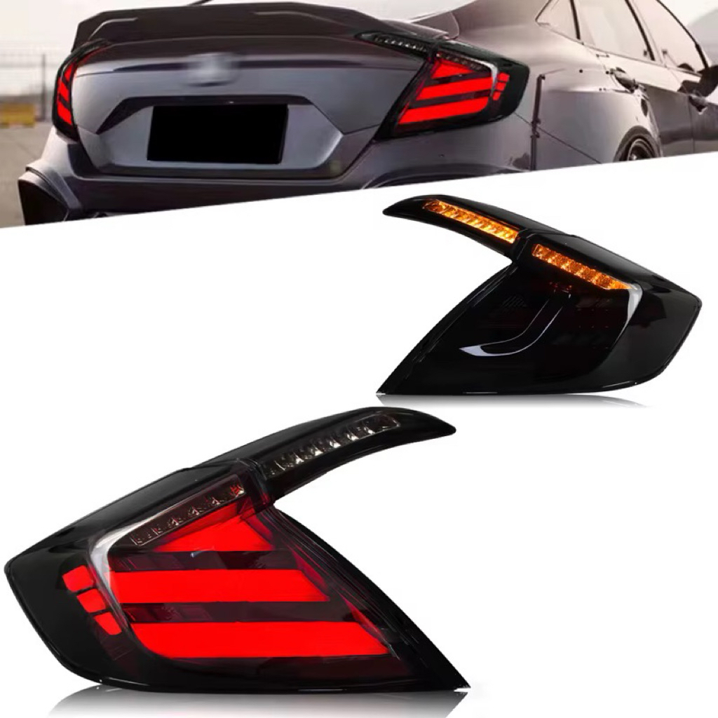 ไฟท้าย Civic Fc,Fk ทรง 3 Bar - Led Tail Lights ตรงรุ่น Civic Fc,Fk