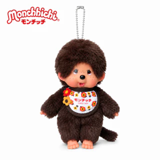 🇯🇵 นำเข้าจากญี่ปุ่น 💖 Monchhichi พวงกุญแจตุ๊กตา Sakura & Monmate ขนนุ่ม ลายดอกไม้ มี 4 แบบ ห้อยกระเป๋าได้ 🎀