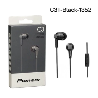 หูฟัง Pioneer se c3t ของแท้ มีไมล์ ประชุม เสียงดี เบสแน่น AUX 3.5 MM แบบมีสาย แจ็ค 3.5 มม original aux 3.5 mm