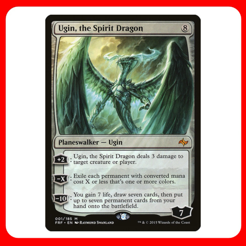 [MTG] Ugin, the Spirit Dragon [FRF] [COLORLESS] [MYTHIC] [NORMAL] [ENG] (การ์ดเมจิค / Magic the Gath