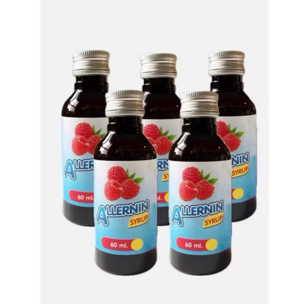 ฝาเงินน้ำหวานเข้มข้น ไซรัป กลิ่นราสเบอร์รี่ 5ขวด(60ml)