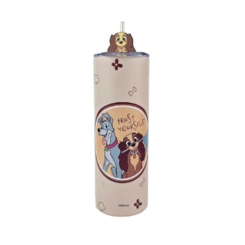 (พร้อมส่ง/New/แท้ ) แก้วเลดี้ดิสนีย์ Disney Lady and the tramp แก้วเยติ แก้วสเตนเลส แก้วเก็บความร้อน/เย็น ขนาด 600ml