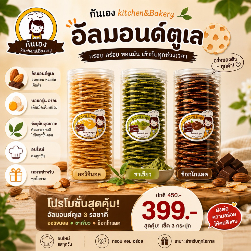 เซ็ตสุดคุ้ม!! อัลมอนด์ตูเล