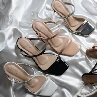 YOURSHOES B70 / รองเท้าส้นสูง 4 นิ้ว รองเท้าส้นเข็มหนังเงา รองเท้าผู้หญิง