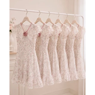 DR0614 LABELLE Alise Dress เดรสชีฟอง เดรสใส่สบาย