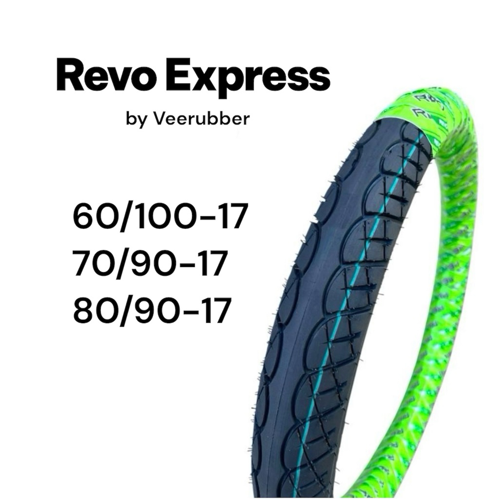 Revo Express ยางนอก by Veerubber  V357F เวฟ110i 60/100-17(2.25-17) 70/90-17 (2.50-17) 80/90-17(2.75-17) มอเตอร์ไซค์