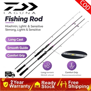 DAIWA คันเบ็ด 1.6M-2.7M น้ำหนักเบาปั่น Baitcasting Rod M การกระทำ คันเบ็ด UL สำหรับจิ๊กกิ้ง | คันเบ็ดพกพาสำหรับตกปลา