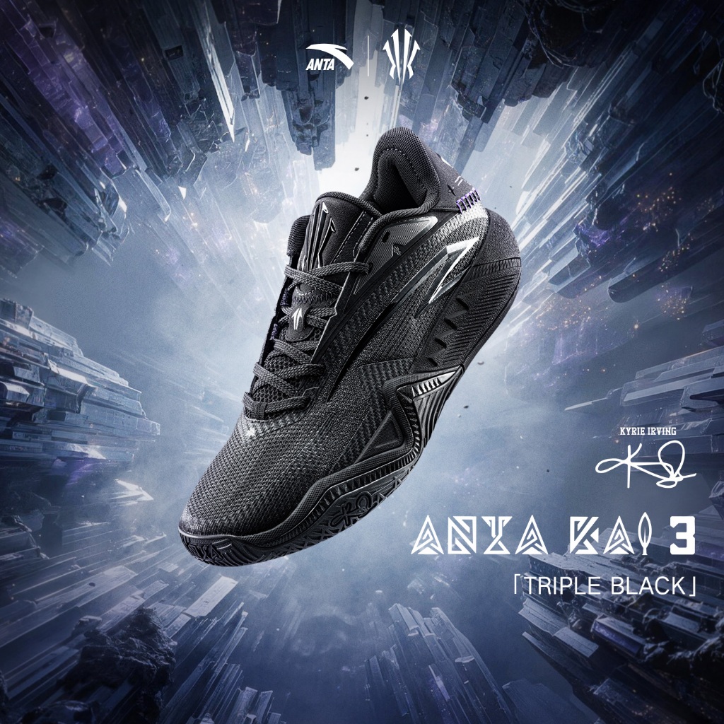 [ANTA x Kyrie Irving] KAI3 Triple black Men Basketball Shoes 1126C1102K-6 Official Store
