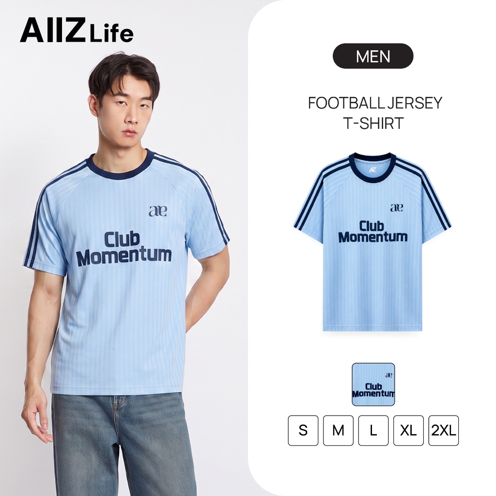 AIIZ (เอ ทู แซด) - AIIZ เสื้อยืดคอกลมฟุตบอลผู้ชาย AIIZ Men's Football Jersey