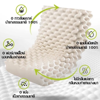 ซื้อ 1 แถม 1 หมอนสุขภาพ อนุภาคนวด สบาย และระบายอากาศ บรรเทากระดูกสันหลังส่วนคอ 55*35cm หมอนยางพาราแท้