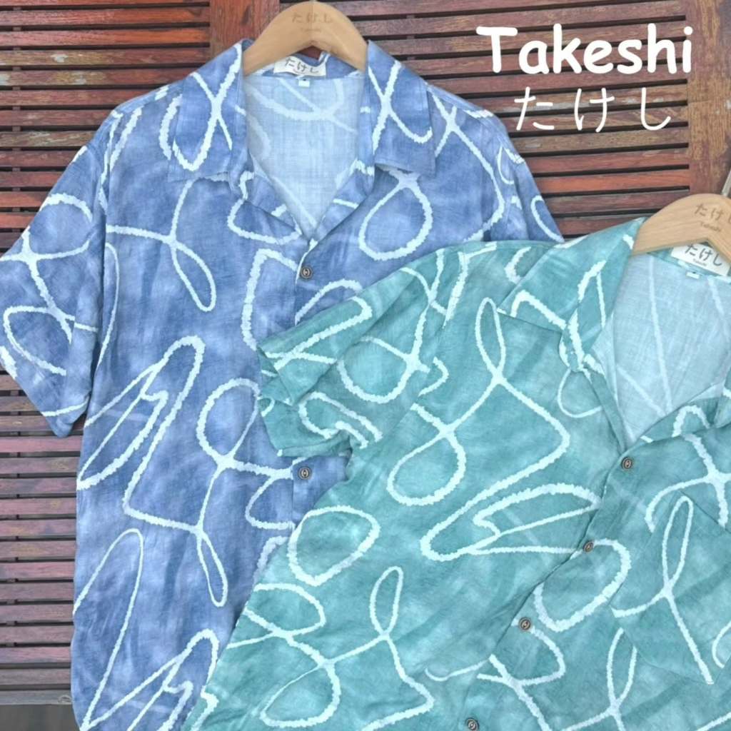 เสื้อเชิ้ตแขนสั้นฮาวาย Takeshi