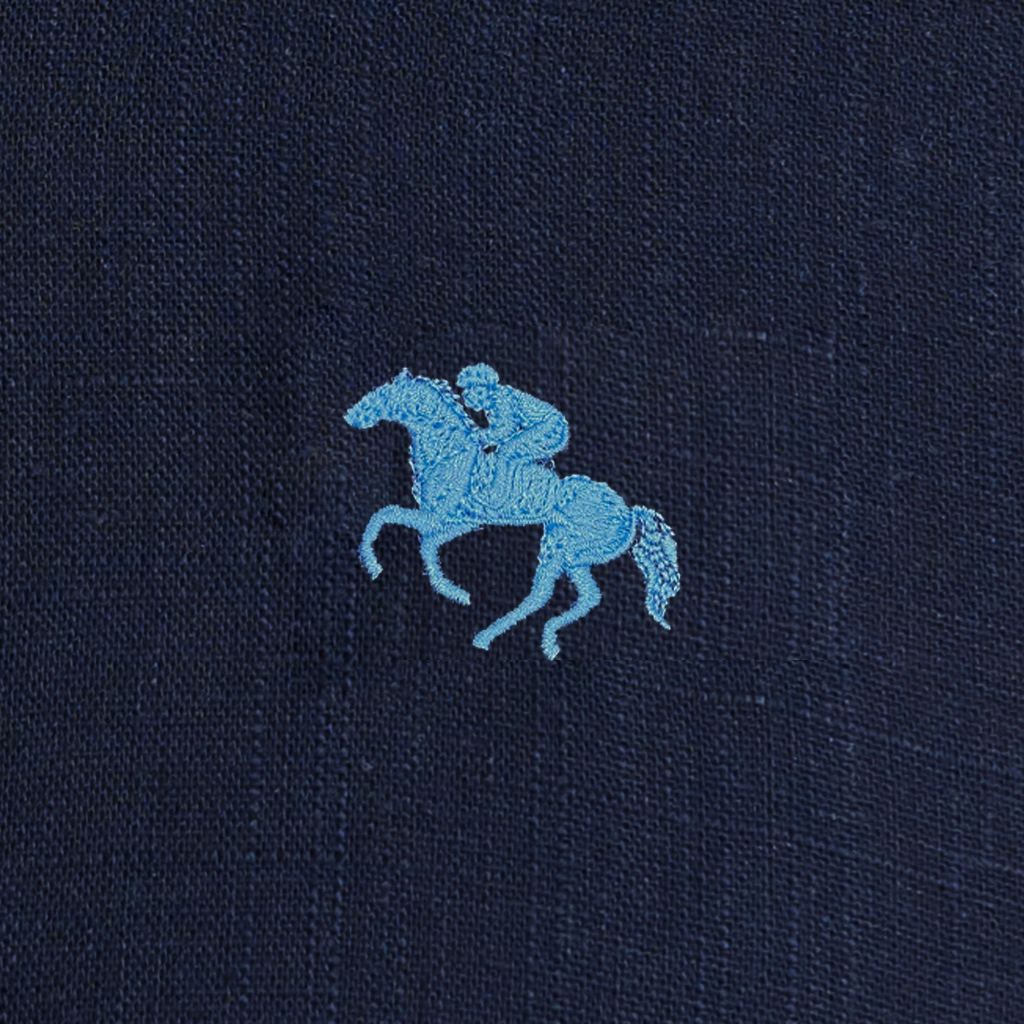GALLOP قميص كتان رجالي واسع نصف كم — صورة 7
