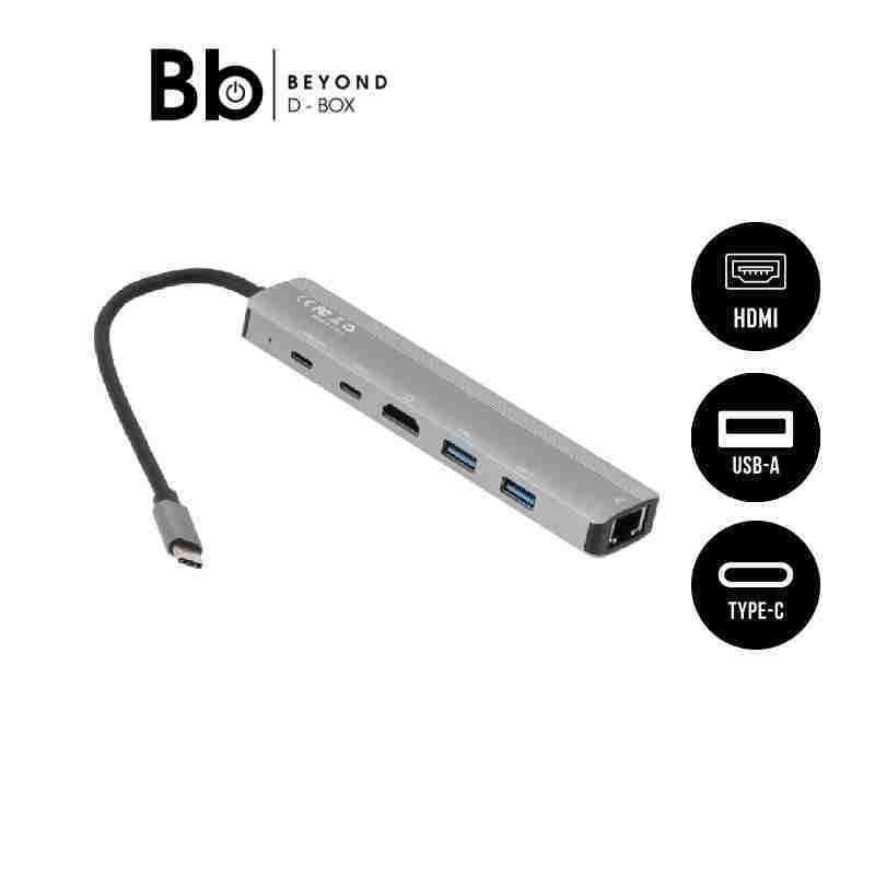 Blue Box USB Type-C High-Spec Hub 6-in-1 Multifunction Converter   by BB Beyond D-Box