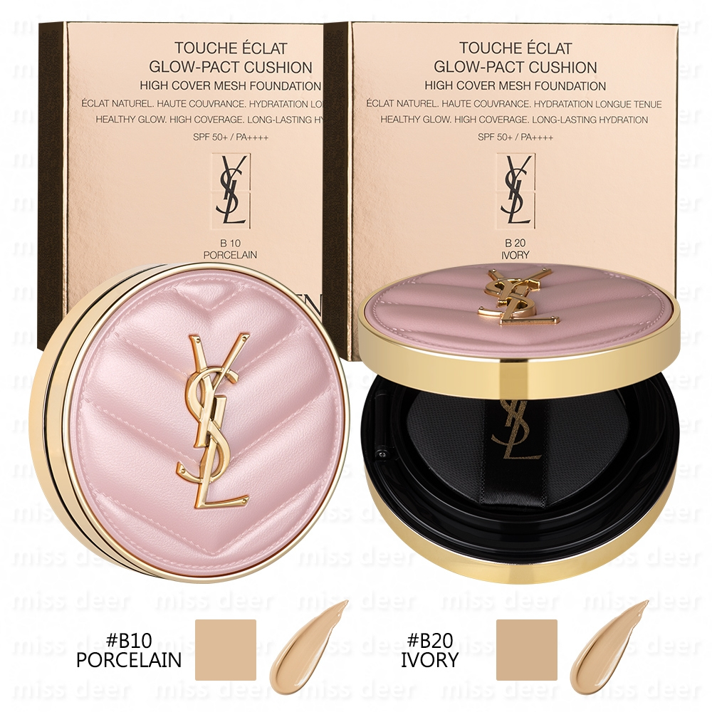 ส่งของวันเดียวกัน 🍑 แท้ YSL LE CUSHION ENCRE DE PEAU / TOUCHE ECLAT GLOW PACT CUSHION 12g