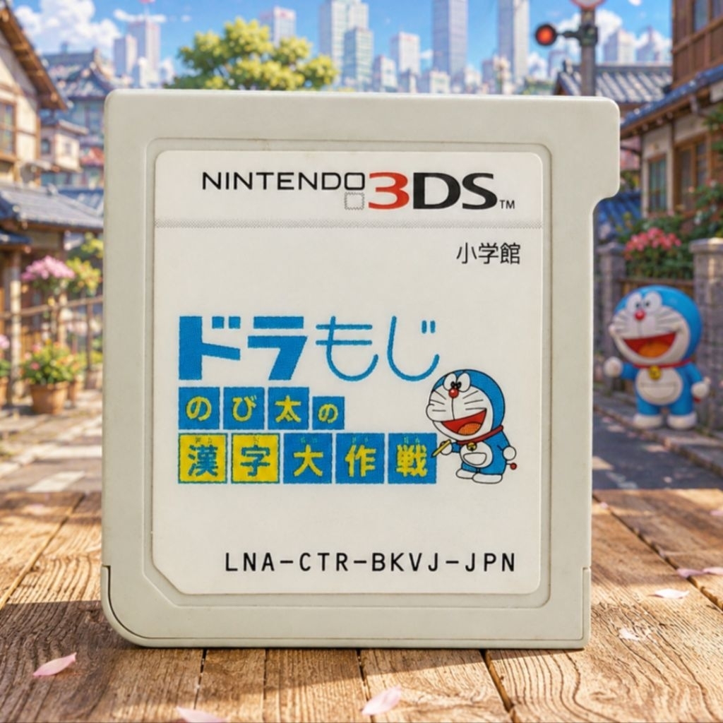 แผ่นเกมส์ 3ds โซนญี่ปุ่น Doraemon: Nobita no Kanji Daisakusen เล่นได้ปกติ ไม่มีกล่อง