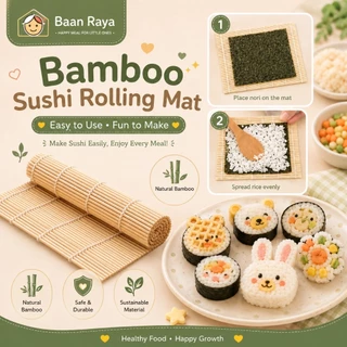 🍣🍙รวมอุปกรณ์ ทำข้าวปั้นเด็กมินิ ชุดทำซูชิ แม่พิมพ์ข้าวปั้น🍱 Bento BLW Baby Rice Mold Sushi Maker Food Mold