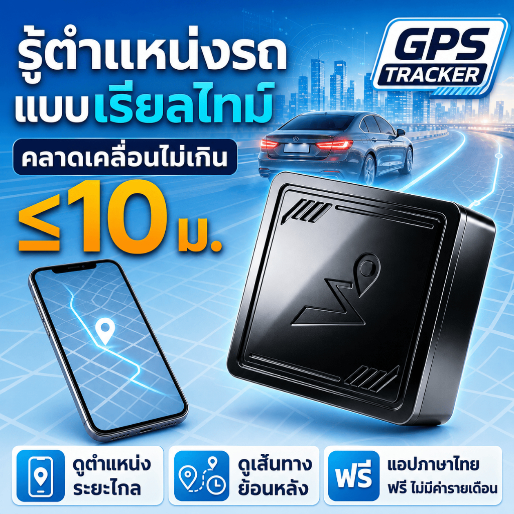 เสถียรที่สุด Mini gps ติดตามรถ GFQ7เชคพิกัดได้ตลอดเวลา GPS จีพีเอส เครื่องติดตาม GPS Locator จีพีเอสนำทาง tracker