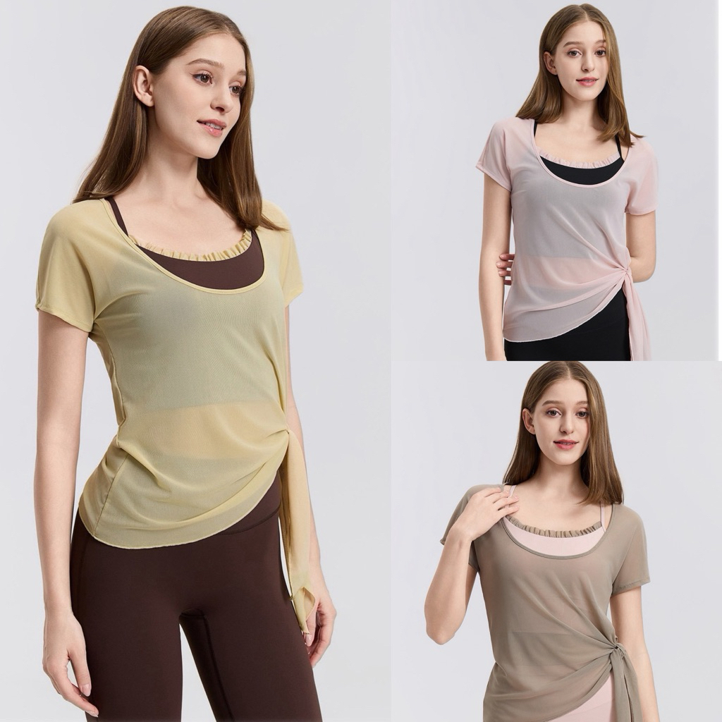 Wear Barre - MILLIE BRA SET เซ็ตสายเดี่ยวสปอร์ตบรา พร้อมเสื้อยืดคลุม