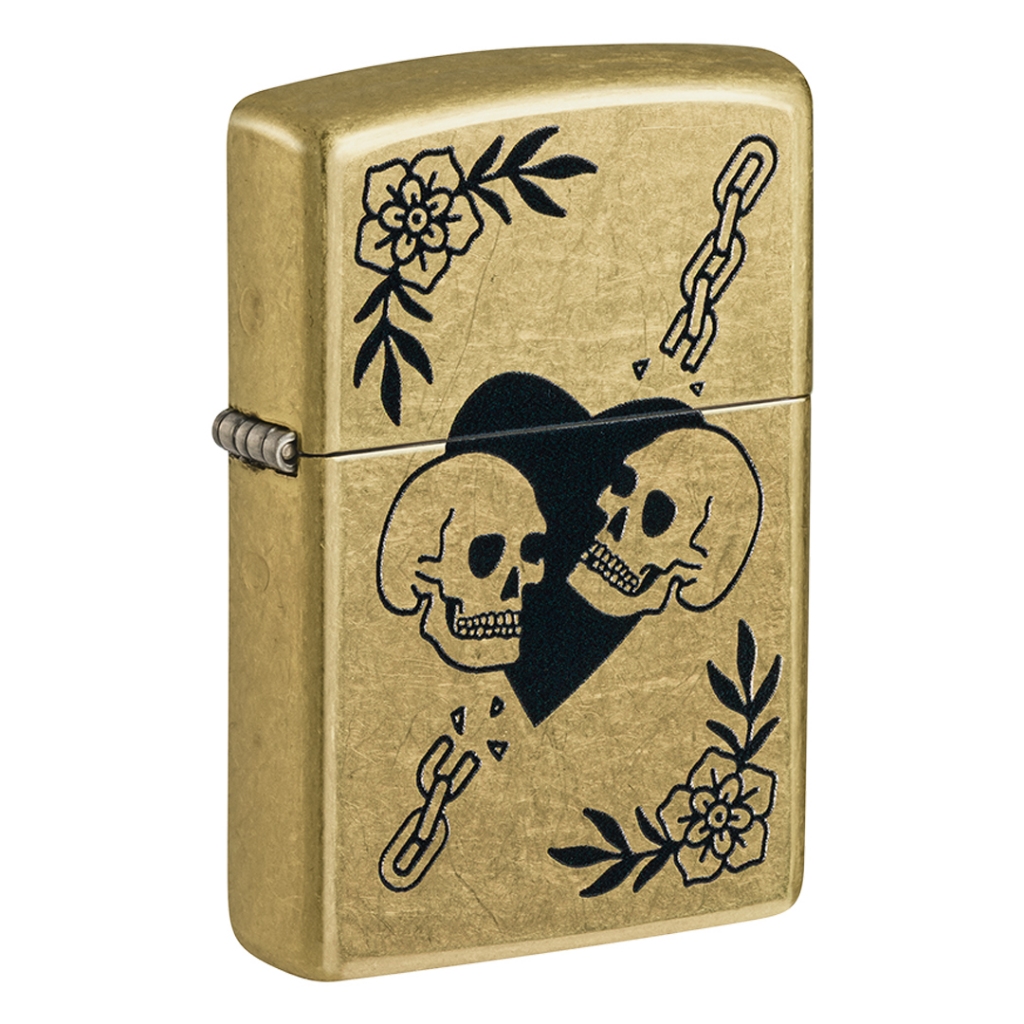 ซิปโป้ รุ่น 47513 Love Skulls Design ของแท้ รับประกันตลอดชีวิตนำเข้าและจำหน่ายโดยตัวแทนจำหน่าย