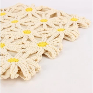 Daisy bag 🌼กระเป๋าถักดอกเดซี่ แบบสาวเกาหลี มี 2 สี งานถักละเอียด มีซับใน P200