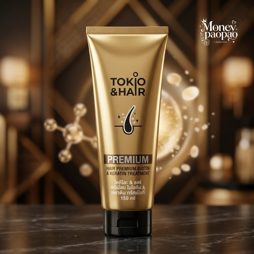 (1 หลอด) TOKIO HAIR พรีเมียม ไบโอตินเคราติน ทรีทเมนท์