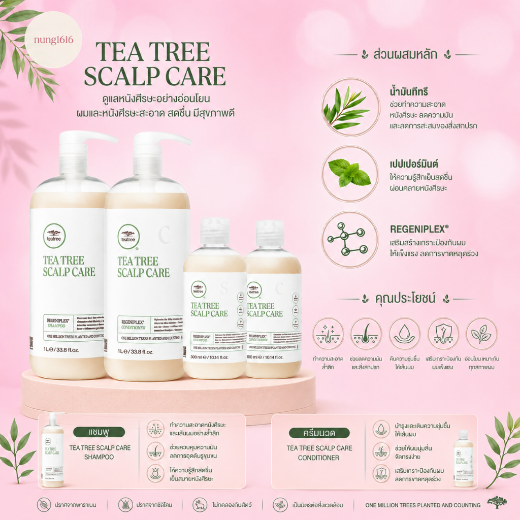 PAUL MITCHELL SCALP CARE ANTI THINNING แชมพู+ครีมนวดผม 300 ML. ลดปัญหาผมร่วง ผมบาง