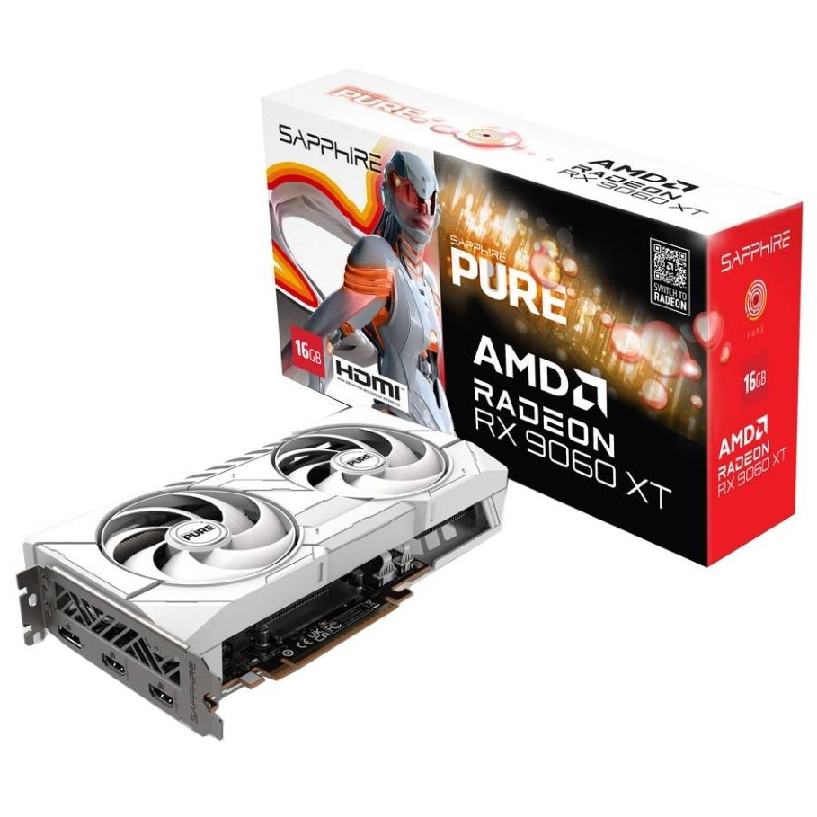 SAPPHIRE PURE RX 9060 XT GAMING OC 16GB GDDR6 128-bit
