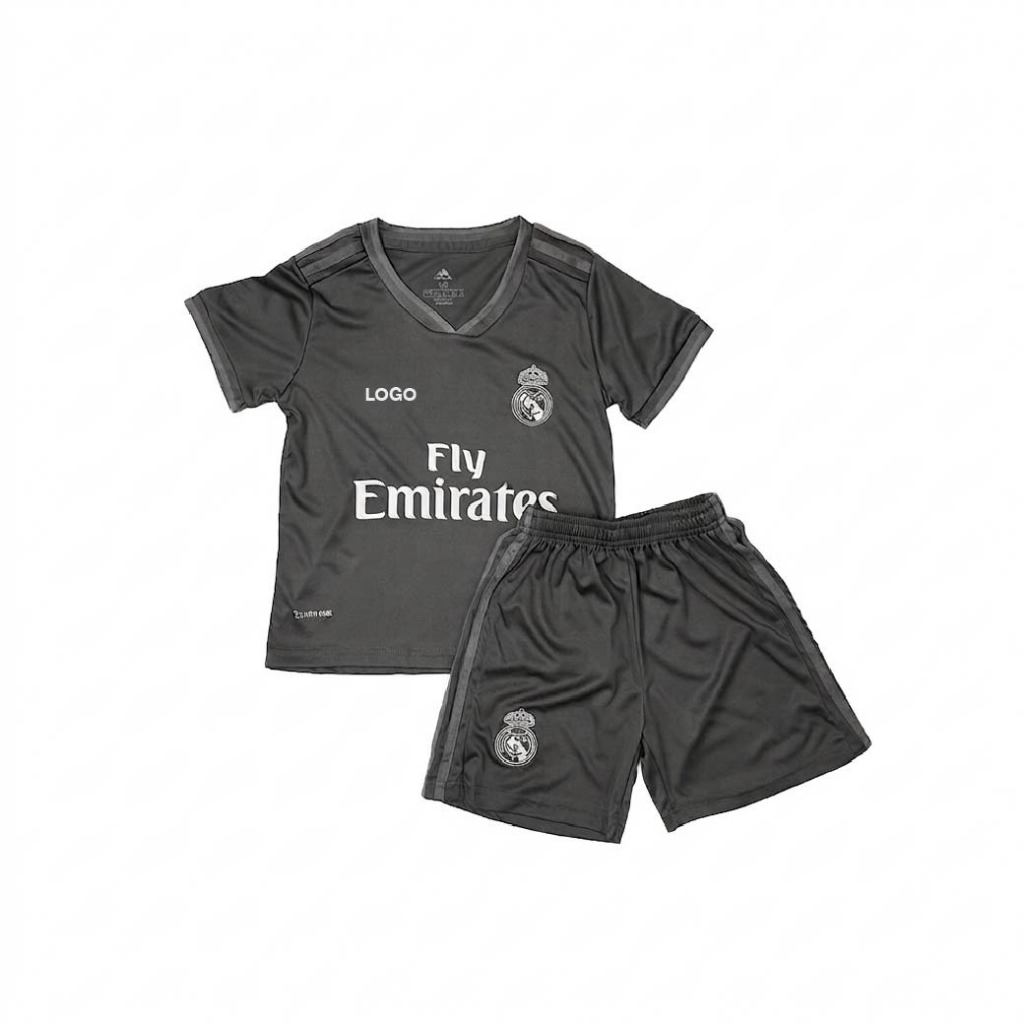 ชุดบอลเด็ก 2026 ชุดกีฬาเด็กสีเทา (เสื้อ+กางเกง) สโมสร ฤดูกาลใหม่ล่าสุด