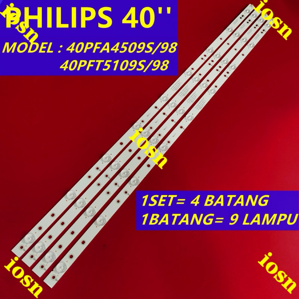 ใหม่ H Pioneer Philips  40 ；40PFA4509S/98/40PFT5109S/98 ：LED-40B800 ：แถบไฟ LB-PF3528-GJD2P5C404X9-B/