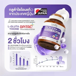 วิตามินผิว 40 เม็ด RICECERA Plus Astaxanthin X Gluta ไรซ์เซร่า พลัส แอสต้าแซนธิน-กลูต้าแท้