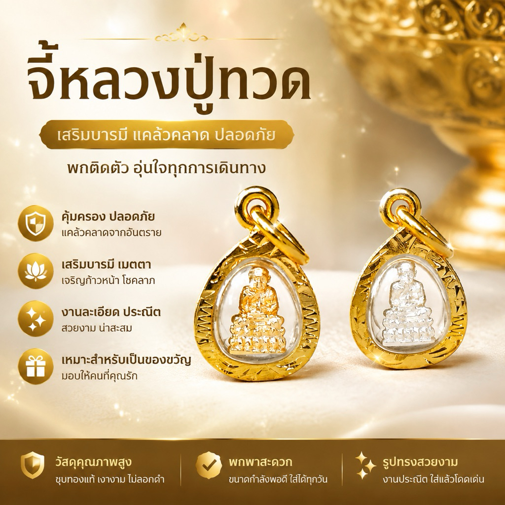 จี้พระหลวงปู่ทวด[ S0/S10] กรอบฉลุขนาดจิ๋ว 1.2 ซม.เหมาะกับสร้อยคอ ครึ่งสลึง-1 สลึง จี้พระมงคล จี้พระปลุกเสก