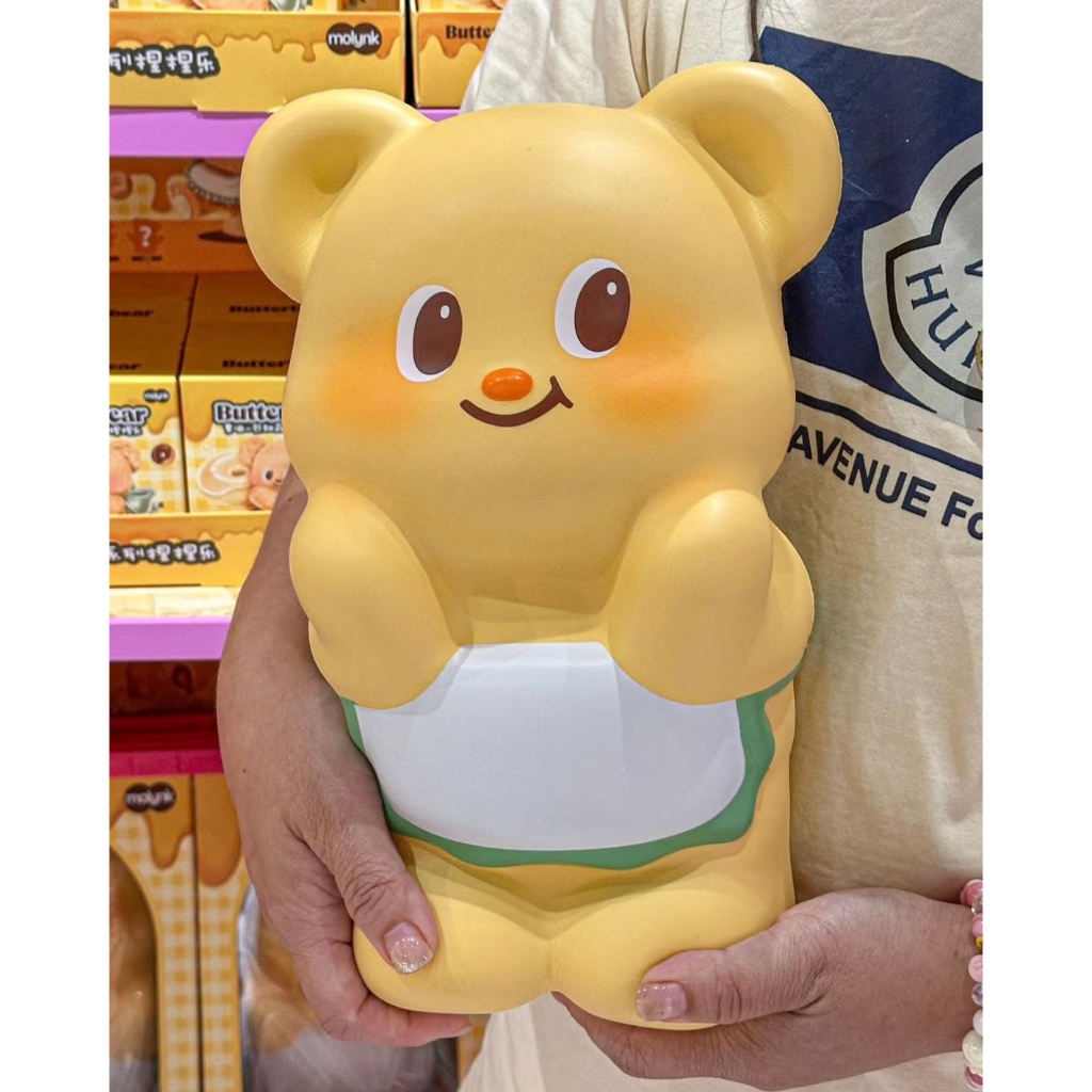 (พร้อมส่ง/มีส่งด่วน) สกุชชี่หมีเนย Molynk