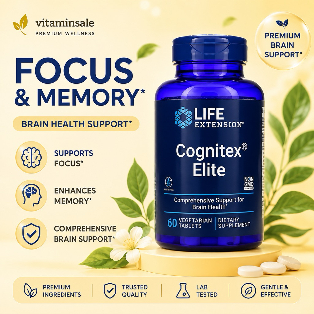 Life Extension Cognitex Elite 60 Vegetarian Tablets
