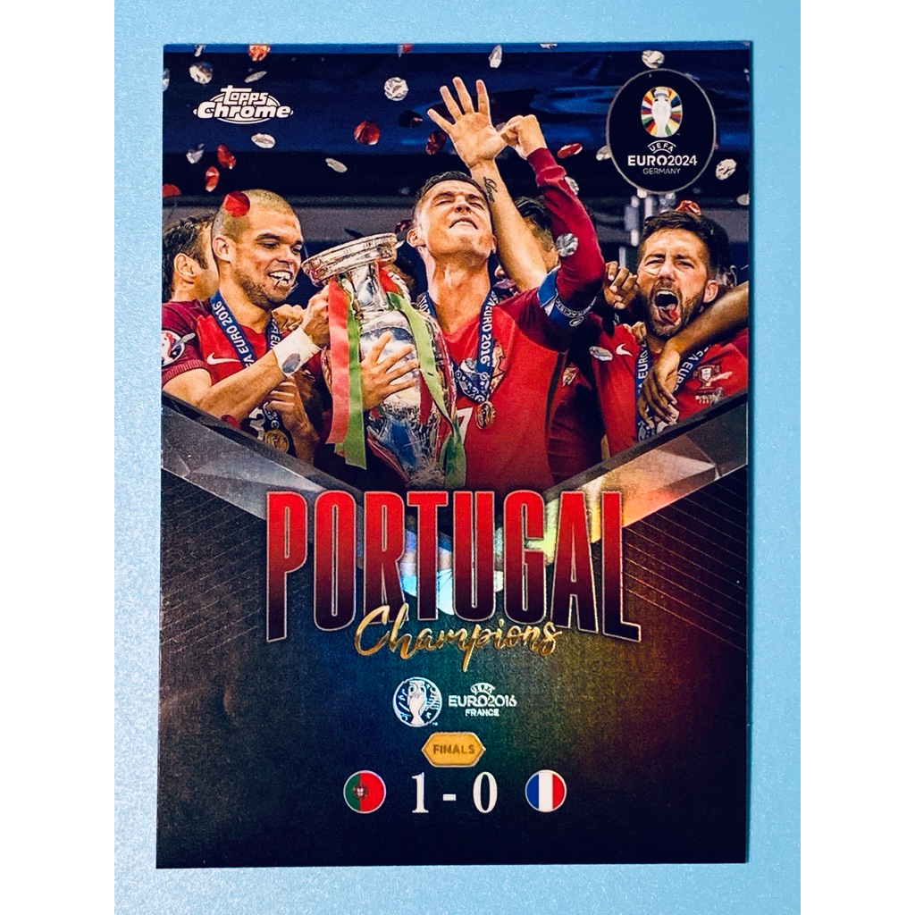 [Authentic] Cristiano Ronaldo Euro Champion Soccer Card