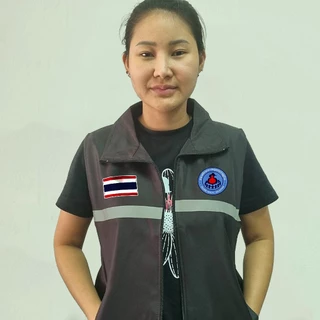 เสื้อกั๊กอสม. ผ้าบางเฉียบ ใส่สบาย ไม่ร้อน สกรีนโลโก้ อสม. ผ้าโพลีเอส ทนทาน รับประกันสินค้า