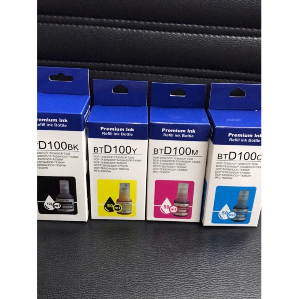 หมึกพิมพ์ พรีเมี่ยม ใช้สำหรับเครื่อง Brother BT-D100 DCP-T230, DCP-T430W, DCP-T530DW