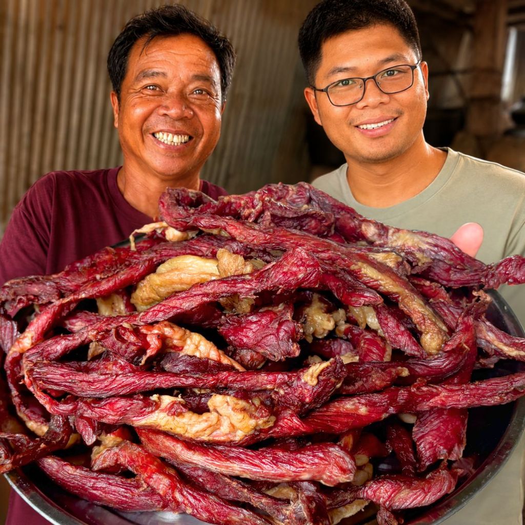 เนื้อยองแห้งรมควัน เนื้อโคขุน รสเข้มข้น อาหารทานเล่น 150กรัม/แพ็ค