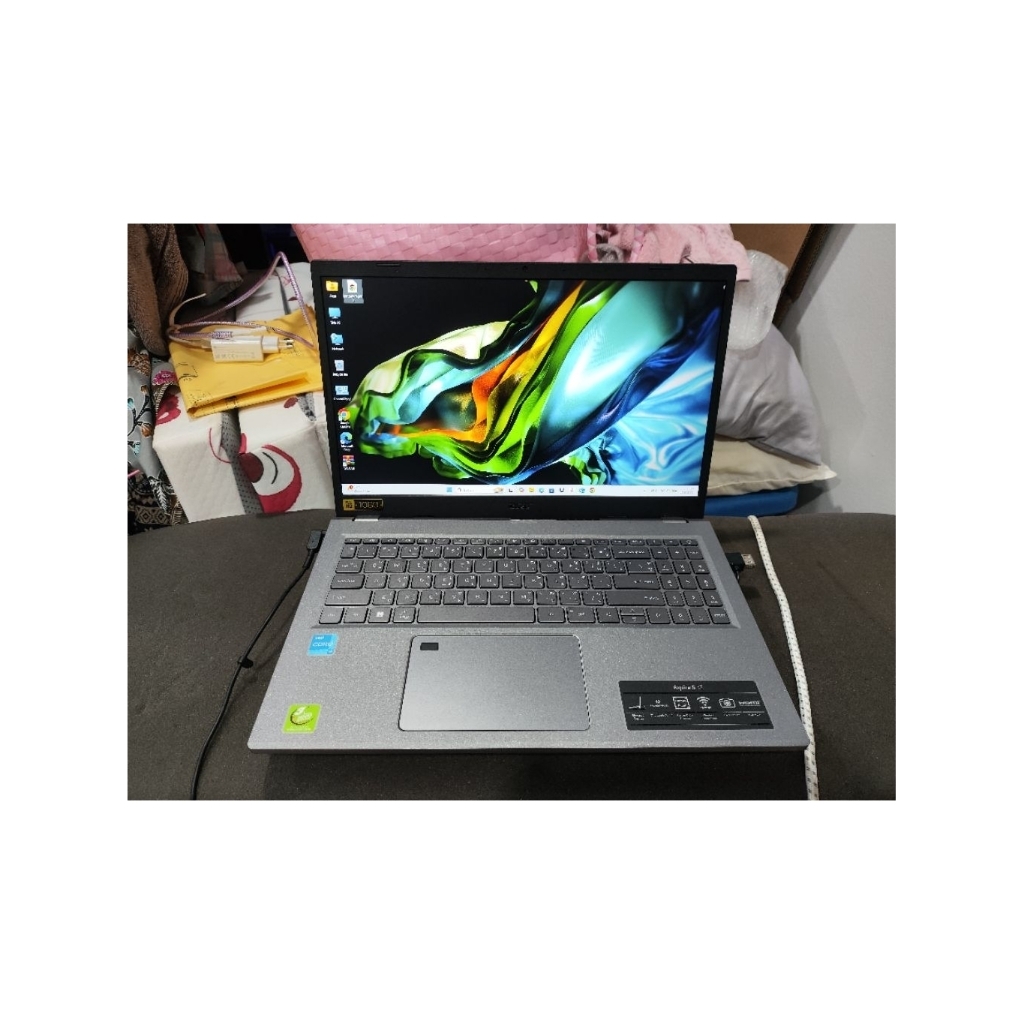 NOTEBOOK (โน้ตบุ๊ค) ACER ASPIRE 5 A515-58M-33PU (STEEL GRAY)เครื่องสวยมากๆ  สายรียน/ทำงาน ติดฟิมล์กั