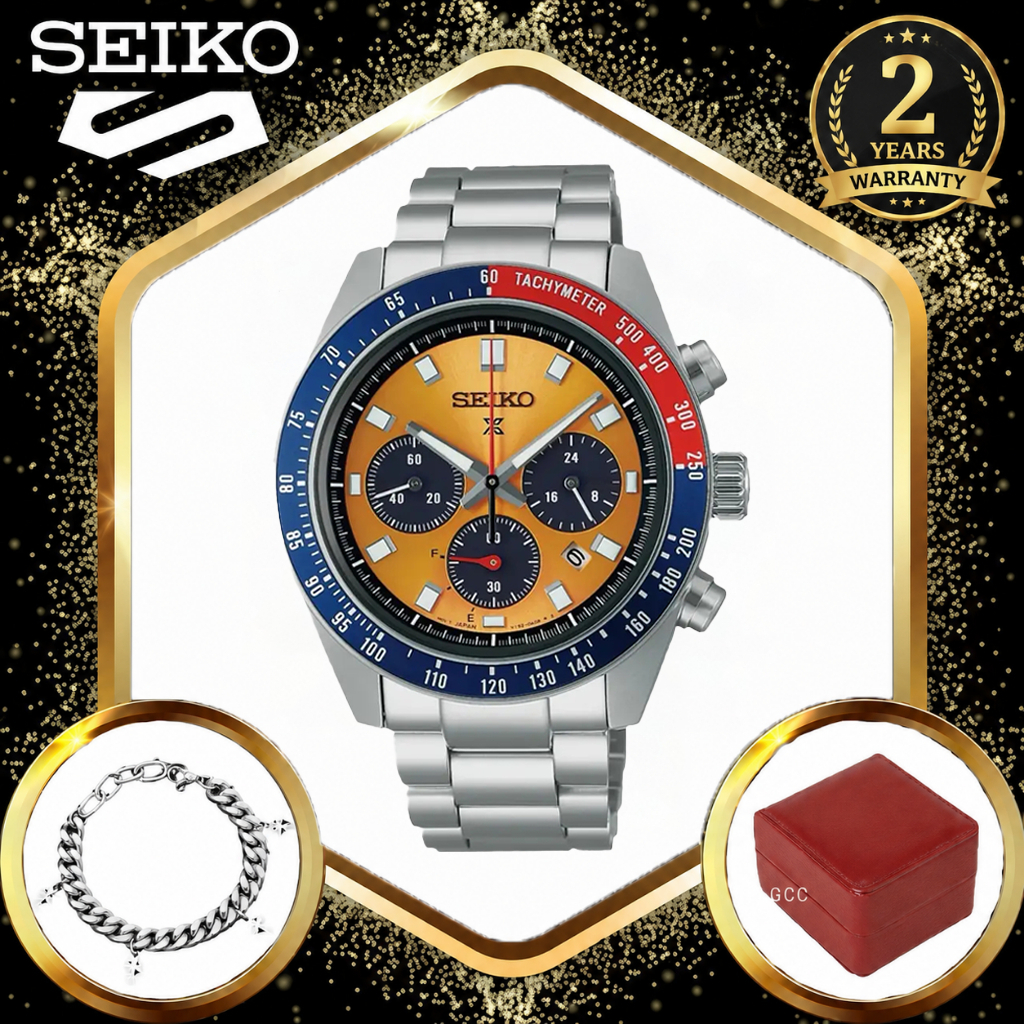 นาฬิกา Seiko Prospex SSC915P1 ของแท้ 100% สำหรับผู้ชาย ทำจากสแตนเลส กันน้ำ สปอร์ต ควอตซ์ญี่ปุ่น สำหร