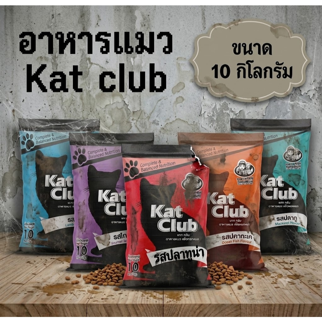 อาหารแมว Kat club แคท คลับ 10 กิโล ถูกและดี แคทคลับ