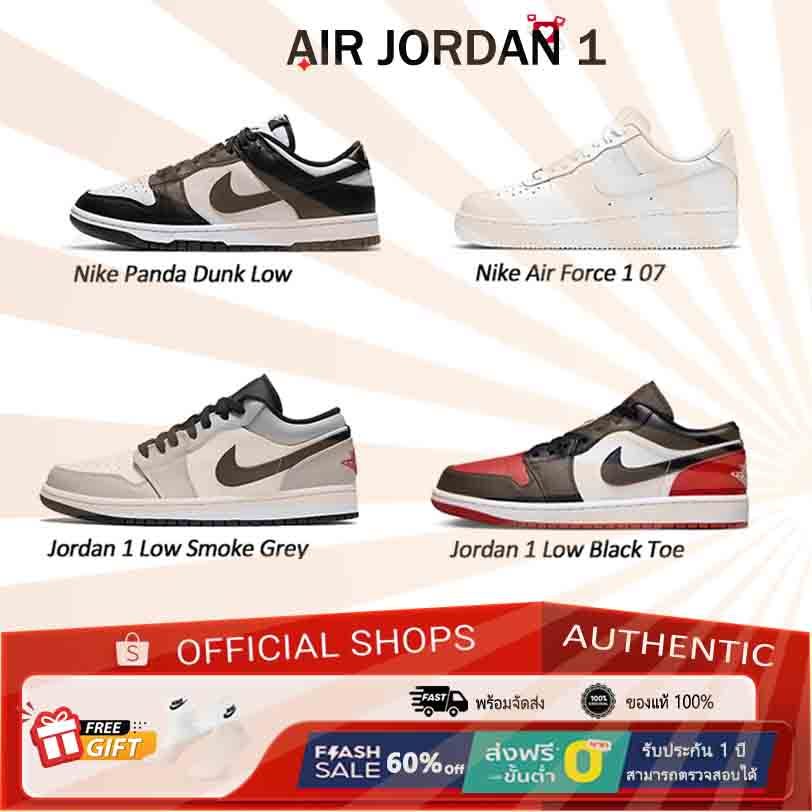 🔥ขายร้อนรองเท้าPอndอ Black/White/Grey Fog/Bred Toe ขาวแอร์ฟนยัง รองเท้าหุ้มส้นต่ำจ แบบยูนิเซ็กส์