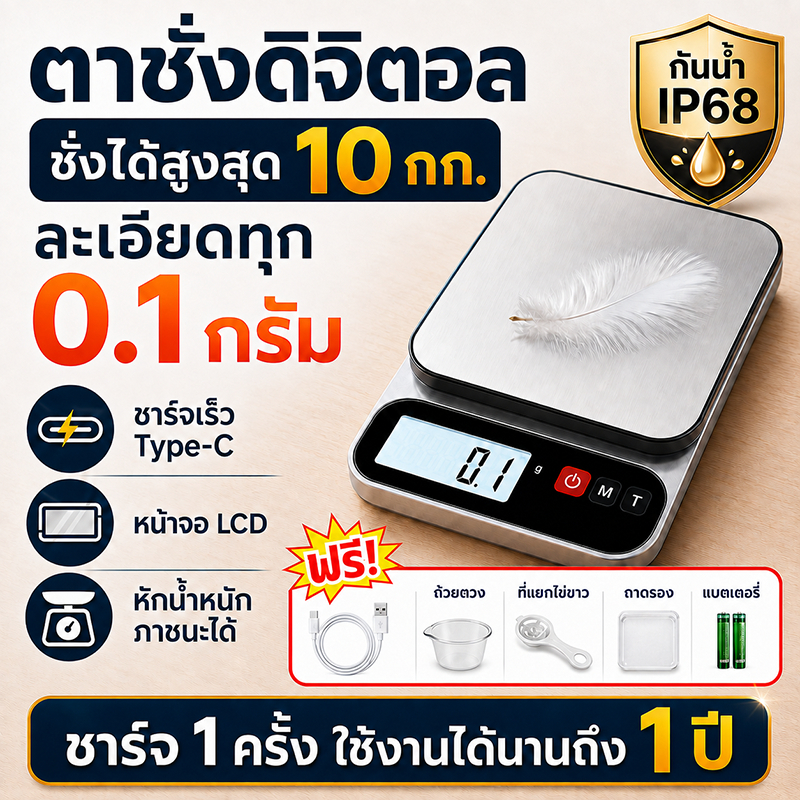 เครื่องชั่งดิจิตอล ตาชั่งดิจิตอลครัว เครื่องชั่งดิจิตอลอาหาร