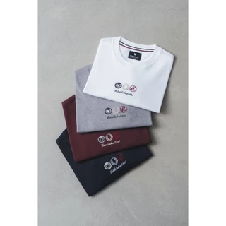 MeMo™ | NEW | Established Trio เสื้องานปักนูน โลโก้ ไหมเงา ผ้า Supersoft แขนสั้น ทรง Unisex