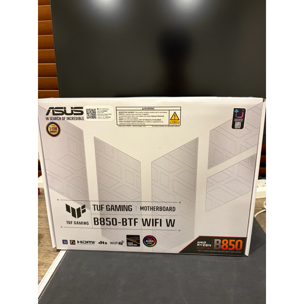 ASUS B850 TUF GAMING BTF WIFI7 ประกัน ASCENTI 2year+